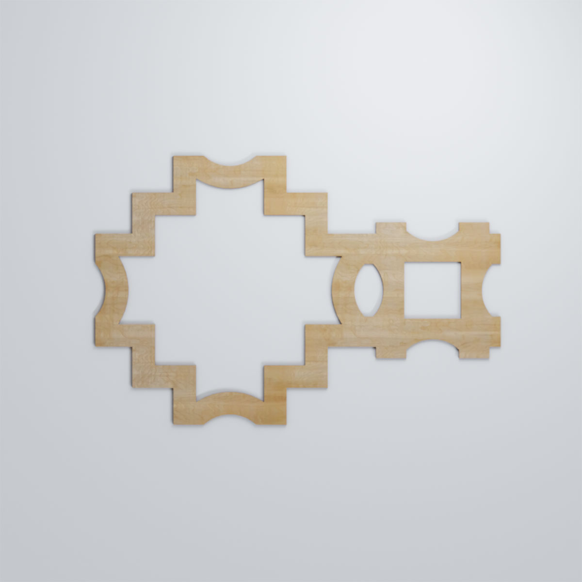 Ekena Millwork 35 1/8"W x 23 3/8"H x 1/4"T Large Cordova Decorative Fretwork Wood Wall Panels, Birch