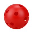 thumbnail image 1 of Langgg Pet Ball Multicolore Taille Compacte Outils de Jeu Creux Chiot Jouets Jouet Léger Chien Récupérer 26 Trous Formation Prop Rouge, 1 of 4