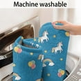 thumbnail image 5 of Blue Cartoon Unicorn Rainbow Cloud Star Balloon Bathroom Rugs Mat,Non Slip Microfiber Bathroom Rug,Rubber Backing,Soft Bathroom Mats for Bathroom Floor,Tub and Shower,20x32in(50x80cm), 5 of 5