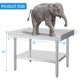 thumbnail image 3 of Stainless Steel Equipment Stand 28" x 24" with Undershelf, [NSF Certified][Heavy Duty] Stand Grill Table, Commercial Prep &amp; Work Table for Home, Restaurant, Hotel, 3 of 9