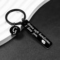 thumbnail image 2 of czcpp-Drive Safe Keychain 26 Letters Keychain Gifts for Boyfriend Couple Husband Dad Birthday Valentines Day Gifts, 2 of 4