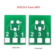 thumbnail image 2 of 50 piezas Sot23 Sot23-3 Turn Sip3 Doble cara Smd Turn Dip Sip3 Adaptador Convertidor Placa Sot Sip Ic Sock, 2 of 5