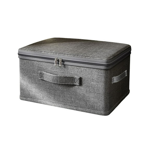 Cinvoph Large Storage Bags, Thickened Large Capacity Storage Containers with Reinforced Handle, Sturdy Zipper, Heavy Duty Moving Bag for Blanket, Comforter, Pillow, Bedding 16"x12"x8"