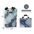 thumbnail image 2 of Yayeee Freestanding Laundry Hamper with Handle Collapsible Large Storage Basket for Clothes, Abstract Marble Pattern, 2 of 7