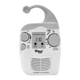 thumbnail image 2 of Pyle LCD Digital Hanging Waterproof AM/FM Shower Clock Radio White (4 Pack), 2 of 6