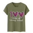 thumbnail image 4 of Luowei Teacher - Approved! Women's 100 Days of School T - Shirts Perfect for The Big 100Th Day Celebration and Appreciation, Green, M, 4 of 5