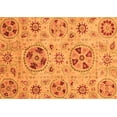 thumbnail image 1 of Ahgly Company Indoor Rectangle Abstract Orange Modern Area Rugs, 3' x 5', 1 of 4