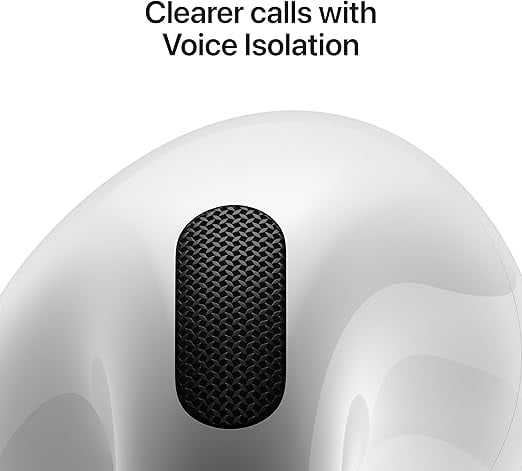 Apple AirPods 4 with USB-C Charging Hard Case, Scratch-Resistant, Smartphones, White, 1, 1, 1