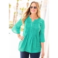 thumbnail image 6 of Catherines Women's Plus Size Petite Georgette Pintuck Blouse, 6 of 6