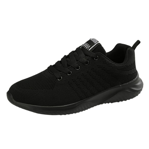 dmqupv Mens 10 Wide Sneakers Shoes Bottom Sneakers Men Lace-Up Mesh Casual Sport Breathable Mens Sneakers 10.5 Wide Black 8