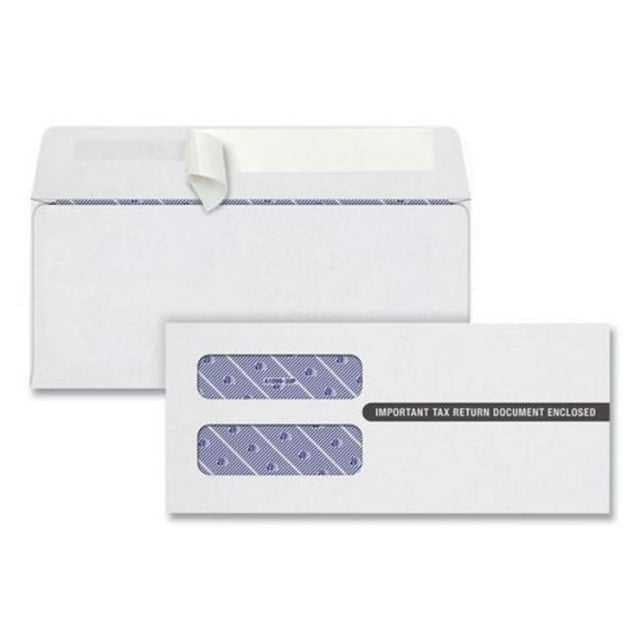 TOPS TOP2222PS3 Enveloppe Double Fenêtre 3.75 x 8.75 Po 1099, Blanc