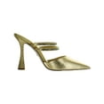thumbnail image 3 of Sam Edelman Agustina Dark Gold Slip On Spool Heel Pointed Toe Detailed Pumps (Dark Gold, 8), 3 of 3