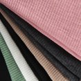 thumbnail image 2 of Women Short Sleeve Scoop Neck Ribbed Fitted Knit Shirt Basic Tight T-Shirts, 2 of 7