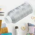 thumbnail image 2 of Miangastore Embroidery Sewing Thread Silver Nylon 1Pcs 5.12x2.36x2.36 Inch, 2 of 8