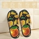 thumbnail image 2 of Fotbe Tangerine Pantuflas Peludas para Mujer con Estampado, Zapatillas de Peluche, Zapatos de Invierno para Casa, Uso Interior y Exterior-Large, 2 of 8