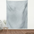 thumbnail image 4 of Ambesonne Oriental Fabric by the Yard Upholstery, Starry Motifs, 5 Yards, Blue Grey White, 4 of 5