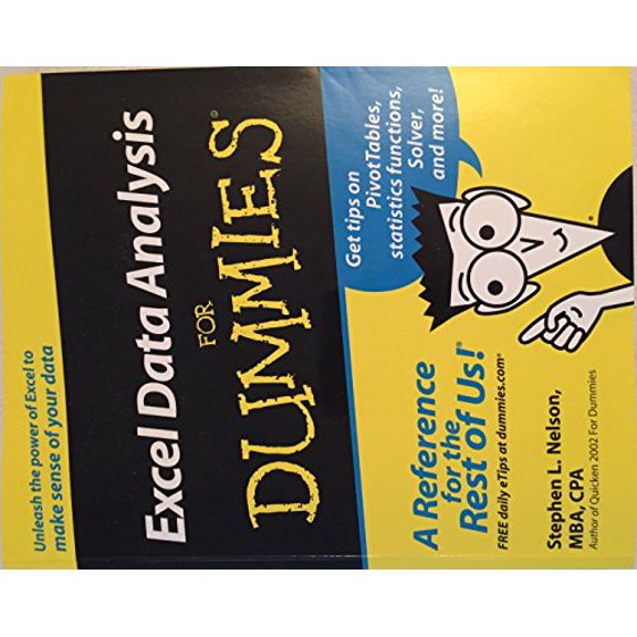 Pre-Owned Excel Data Analysis for Dummies (Paperback) 0764516612 9780764516610