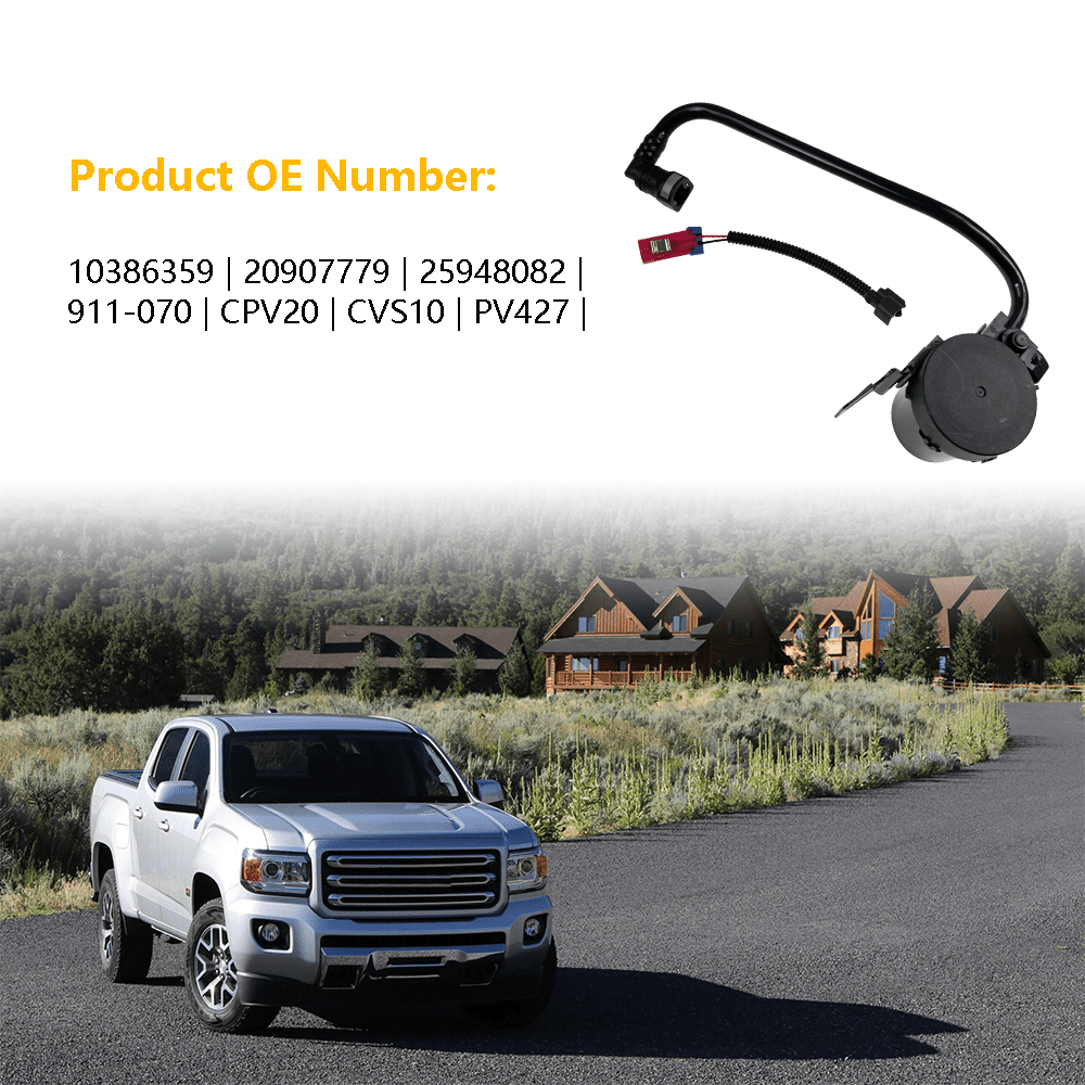 Vapor Canister Vent Solenoid Valve w/Hose & Wire Harness | Fit for Chevrolet Chevy Colorado GMC Canyon Hummer H3 H3T Isuzu I-Series | OE# 10386359 20907779 25948082 911-070