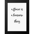 thumbnail image 2 of 1x Studio II 11x14 Black Modern Framed Museum Art Print Titled - A flower is a lovesome thing, 2 of 5