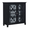 thumbnail image 2 of Linon Rapture Awning Stripe Large Cabinet, Black, 36" Wide, 2 of 10