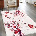 thumbnail image 2 of Red Valentines Day Area Rugs 3'x5', Washable Small Throw Rugs for Living Room Bedroom, Red Love Heart Tree Indoor Outdoor Rug Non-Slip Low Pile Carpet Runner Reversible Floor Mats, 2 of 8