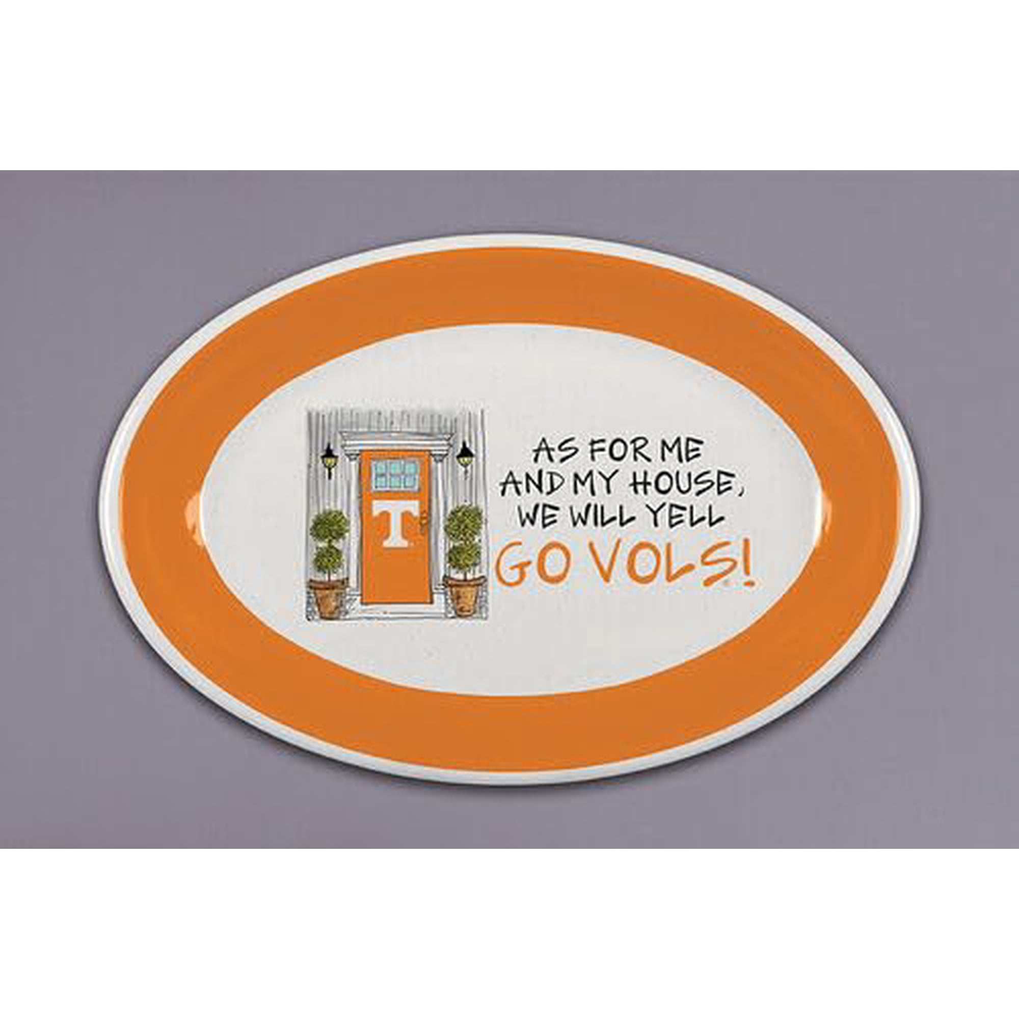 Magnolia Lane Tennessee As for Me, 18-inch Length, Large, Oval, Melamine, Kitchen, Kitchen Accessories