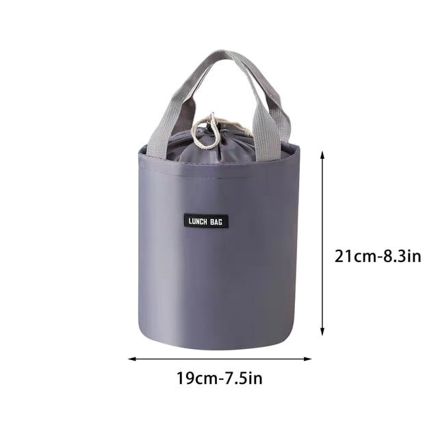 CEHVOM Sac à Lunch Isotherme Cylindrique Sac Isotherme Grand Papier D\'aluminium Sac à Lunch Rond Portable pour le Travail avec Sac Isotherme pour Riz Liquidation
