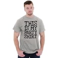 thumbnail image 4 of Funny This Is My Party Shirt Humor Plus Size Crewneck Graphic Tee Shirt Brisco Brands 2X, 4 of 5