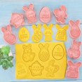 thumbnail image 5 of Bouanq Easter Rabbit Eggs Decorations Easter Cookie Bunny Easter Cookie Fondant Baking Tool Eight-piece Set Easter Decorations Indoor Outdoor, 5 of 7