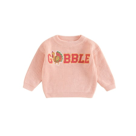 

Bagilaanoe Baby Boy Girl Thanksgiving Sweater for Infant Long Sleeve Turkey Pullover 3M 6M 9M 12M 18M 24M 3T Toddler Warm Jumpers Tops Fall Loose Knitwear