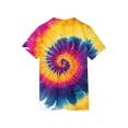thumbnail image 6 of longantii Boys Short Sleeve Polo Shirt Tie Dye Button Closure Collared Golf Tops Casual School Uniform Shirt Cozy Comfort Kids Summer T-Shirt Orange 13-14 Years, 6 of 6