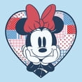 thumbnail image 2 of Mens Minnie Mouse Cute Patchwork Heart T Shirt, 2 of 5