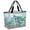 Green, variant on Ocean Turtle Beach Bag for Women, Large Breathable Mesh Beach Tote Bag, Coastal Animals Seaweed Fish Coral Marine Life Sandproof Lightweight Travel Bags for Vacation Picnic Swimming Pool
