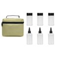 thumbnail image 4 of - Frascos de especias para acampar, botella, contenedor de especias, latas de sales, especias transparentes para azúcar, granos de café, parrilla al a Negro, 4 of 5