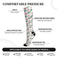 thumbnail image 4 of Picia Lotus Flower Printed Sports Compression Socks - 15-20mmHg Graduated Compression, High-Performance Soft and Breathable Socks for Men and Women, 4 of 5