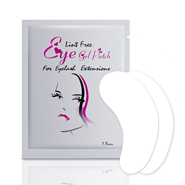 100 pares debajo de las almohadillas para los ojos, parches de Gel para extensión de pestañas, parches para ojos de hidrogel, almohadillas para los ojos sin pelusa para suministros de extensión de pes
