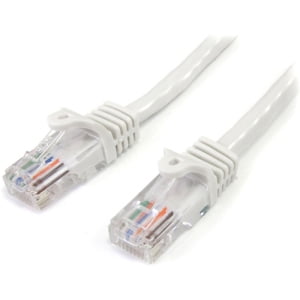 - StarTech 25ft Snagless Cat5e RJ45 UTP Network Patch Cable - White