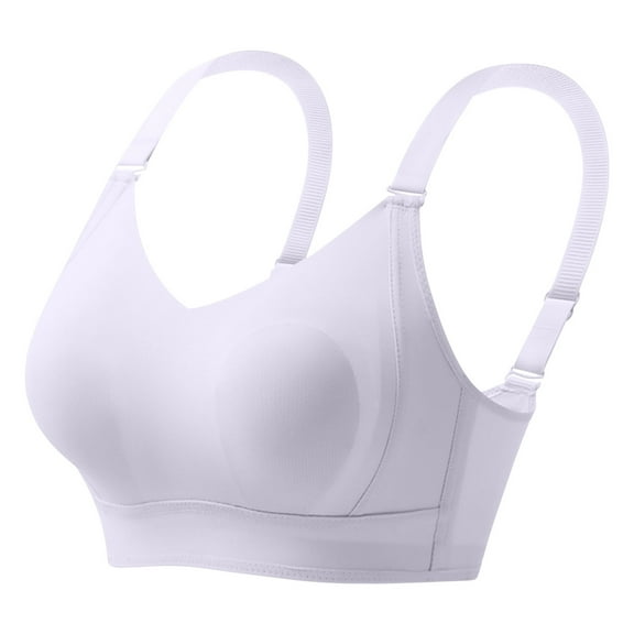 Timegard Plus Size Bras for Women Adjustable Wide Strap Full Coverage Comfortable Daily Bra Lightweight