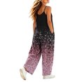 thumbnail image 6 of Fancifize Kids Girls Sleeveless Overalls Pants Casual Loose Straight Leg Jumpsuits Teens Printed Tie Dye Rompers 5-16 Years, 6 of 8