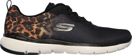 skechers flex appeal leopard