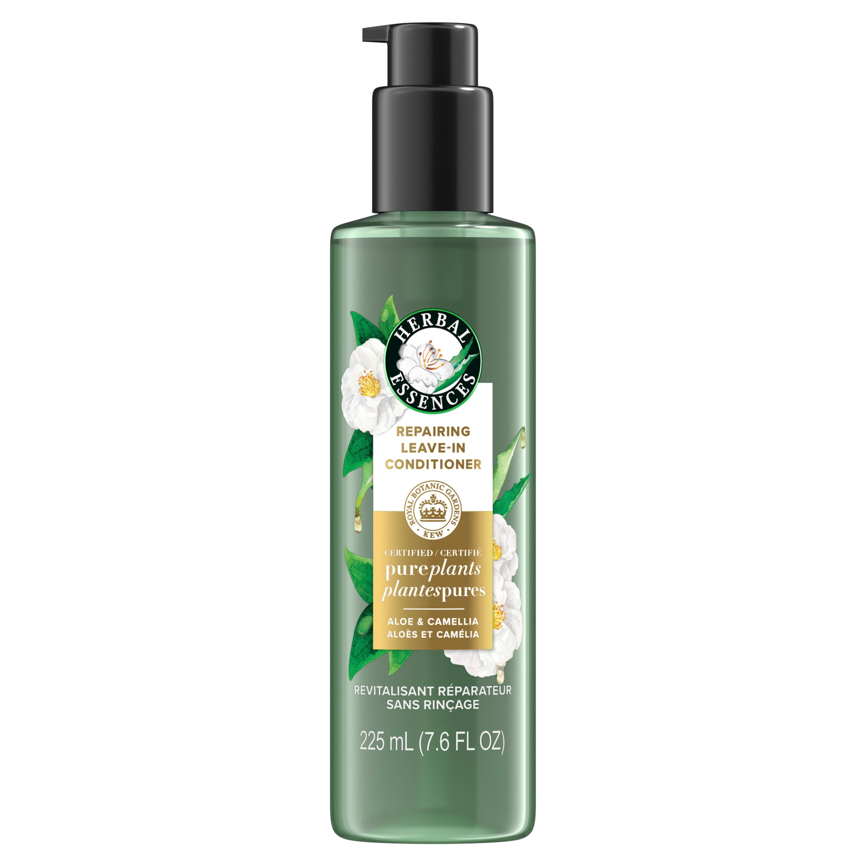 Herbal Essences Repairing Leave-in Conditioner, Certified Pure Plants, with Aloe and Camellia Flower Oil, 225ML