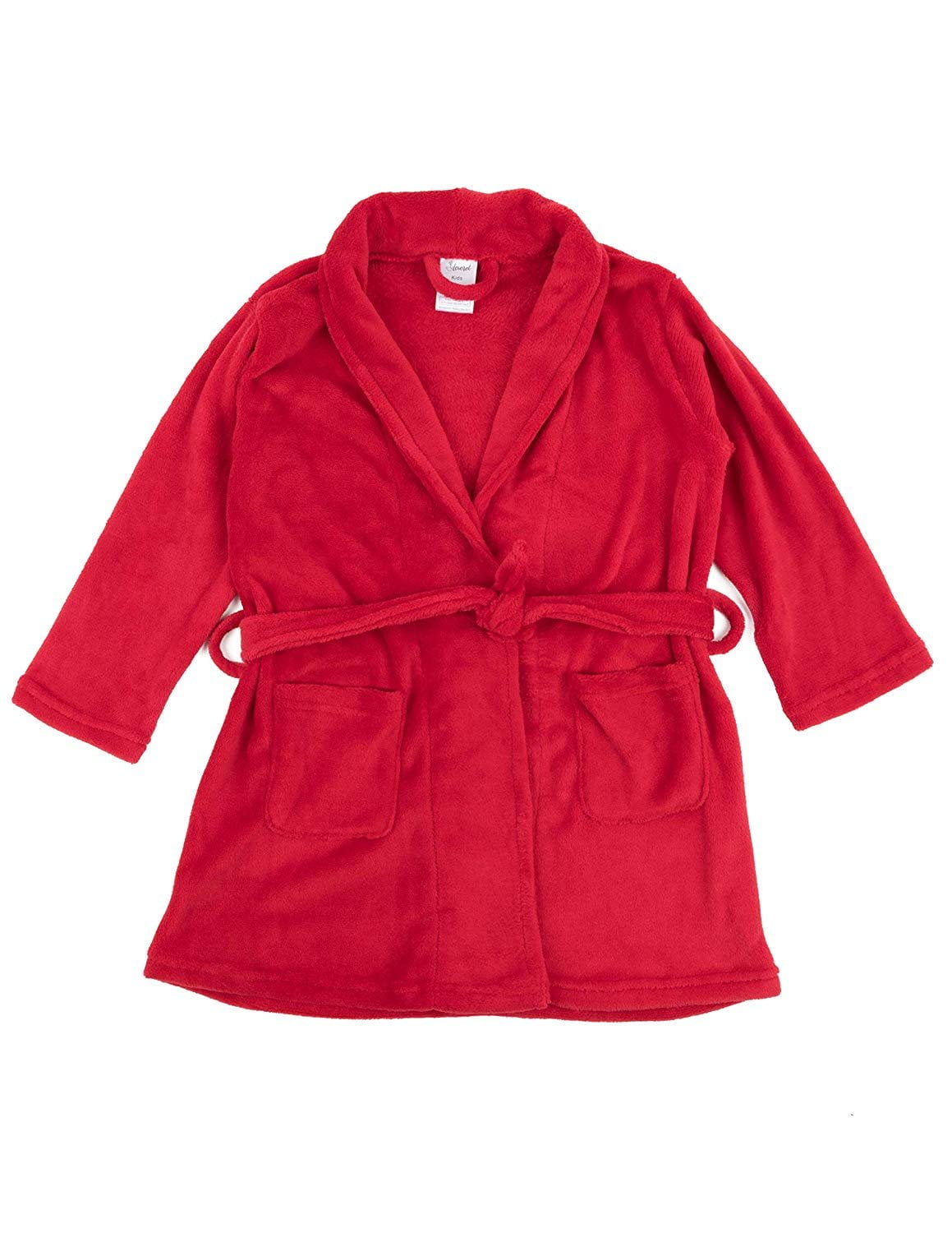 Leveret Leveret Kids Robe Boys Girls Bathrobe Shawl Collar Fleece