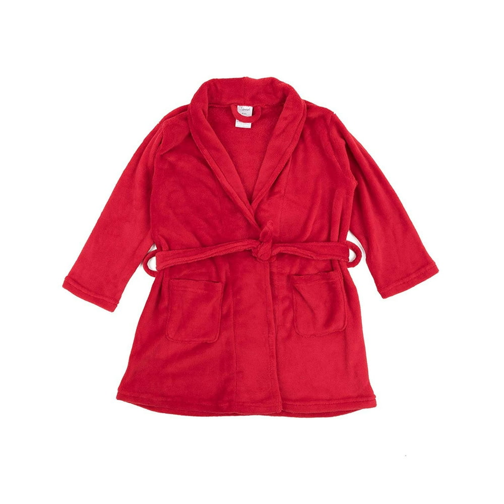 Leveret Leveret Kids Robe Boys Girls Bathrobe Shawl Collar Fleece