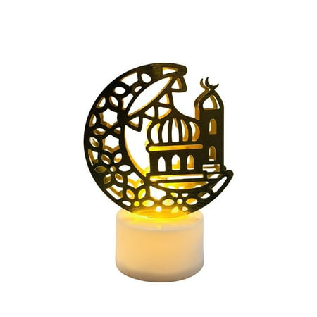 

Laideyi Eid Crafts Night Light Islamic Moon Lamp Ramadan Mubarak Lamp Decorations Home Party Bedroom Eid Ornaments Present for Muslims Ramadan Present Islamic decent