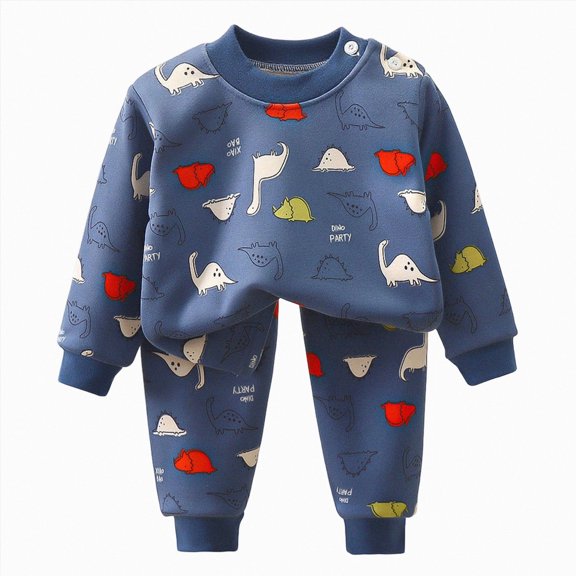 HFHAPW Girl Boys Pajamas 2Piece Toddler Kids Pjs Sets Toddler Clothes Fall Winter Sleepwears
