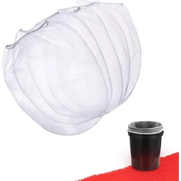 10 Pieces 5 Gallon Paint Strainer Bags，Fine Mesh Disposable Bucket Strainer With Elastic Drawstring Top Opening For Paint Gardening