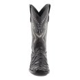 thumbnail image 3 of Ferrini Western Boots Mens Bronco Pirarucu Print Black 43393-04, 3 of 5