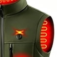 thumbnail image 3 of Jackets for Men, Heated Vest for Men/Women,9 Heated Zones Ultra-Soft Shell Heating Jacket Smart Electric Vest with Pocket, 3 of 4