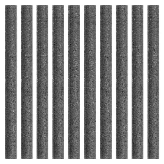 Toyvian 10pc Graphite Electrodes Electrolysis Carbon Rod 8mm Diameter Bar Material