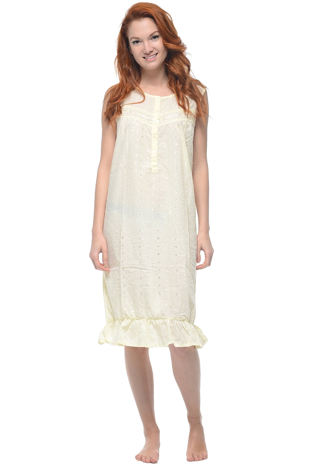 Casual Nights Casual Nights Women's Sleeveless Eyelet Embroidered